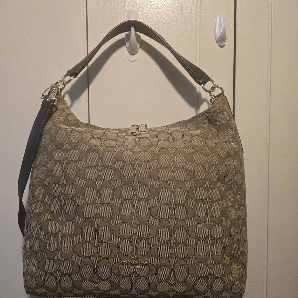Coach Tan Signature Shoulder Bag